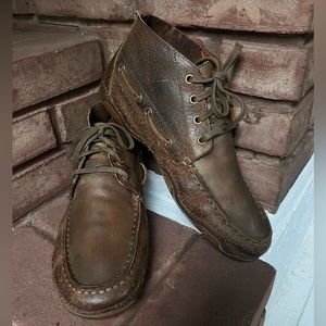Ariat Holbrook Weathered Brown Leather Chukka Boots - Men’s 9.5
